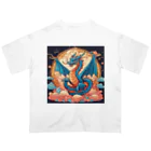 the blue seasonの昇華する守護龍 オーバーサイズTシャツ