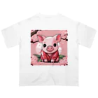 🐽ブヒブヒ🐽の子ブタちゃんのかわいいグッズ Oversized T-Shirt