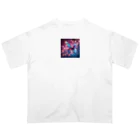 xsayaxの鮮やかな蝶々 オーバーサイズTシャツ
