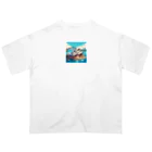 Pixel Art Goodsのシドニーオペラハウス（pixel art） オーバーサイズTシャツ