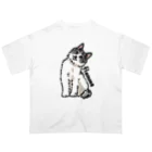 みきぞーん｜保護猫 ミッキー画伯と肉球とおともだちのflamme オーバーサイズTシャツ