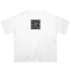 KenchuwanのFuture Baseball オーバーサイズTシャツ