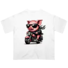 kanataのぶたライダー オーバーサイズTシャツ