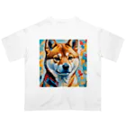 KAPPA TRAVEL GOの柴犬の幾何学 Oversized T-Shirt