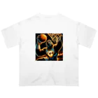 アニマルxスポーツグッズ「アニマル・ヒーローズ」の『ダンクマスターTAKEZO - バスケ界のエース』グッズコレクション Oversized T-Shirt
