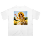 AQUAMETAVERSEのひまわり娘　クニちゃん　2496 オーバーサイズTシャツ
