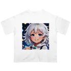 巫女スタぐらむのもふもふの美少女 オーバーサイズTシャツ