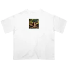 Sunbathingのオグロプレーリードッグと森 Oversized T-Shirt