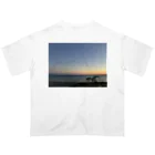 syo tam Enaのただの夕方の海 オーバーサイズTシャツ