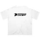 QUQU_WORKSのオフロードライフ オフロードヘルメットデザイン ブラック Oversized T-Shirt