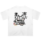 KIYOKA88WONDERLANDのラーメンねこ　あとでかんがえる オーバーサイズTシャツ