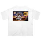 RySのLo-Fi Cat オーバーサイズTシャツ