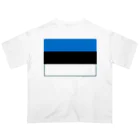 お絵かき屋さんのエストニアの国旗 オーバーサイズTシャツ