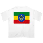 お絵かき屋さんのエチオピアの国旗 オーバーサイズTシャツ