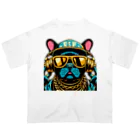 papi&biaのラッパーフレンチブルドッグ オーバーサイズTシャツ