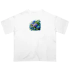 VeiledSageの紫陽花の饗宴 Oversized T-Shirt