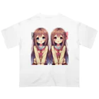 seigi2oo2の愛らしい可愛い双子の姉妹 Oversized T-Shirt