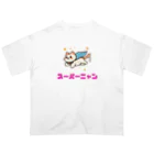 Lemon_teaの動物イラスト　スーパーニャン オーバーサイズTシャツ