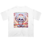 dreamy-designのLOVE&PEACE　シロテナガザルくん オーバーサイズTシャツ