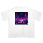 LUF_jpsのPurple sunset オーバーサイズTシャツ