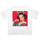AQUAMETAVERSEの錦絵の微笑 Marsa 106 オーバーサイズTシャツ