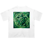 トトベス(T∴B∴M∴)🕊️の🐢玄武エメラルド護符🐍健康祈願、グラウンディング Oversized T-Shirt