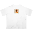 亀蘭・タマムシの金龍八角象徴 オーバーサイズTシャツ