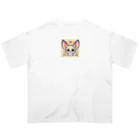 ゆうちゃんNFTいいねの耳長が可愛いフェネックちゃん32 オーバーサイズTシャツ