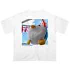 福井かほの干されてしまった 毛玉のペンギンぬいぐるみ Oversized T-Shirt