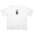 AQUAMETAVERSEのうさぎ君 BeeBee 1786 オーバーサイズTシャツ