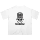 Robot_Pro-Wrestling_Dekinnokaのロボットプロレス　流血仮面 (Ryuketsu Kamen) オーバーサイズTシャツ