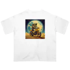 shime_savaの月面バイク乗り オーバーサイズTシャツ