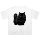 しょっぷトミィの黒猫 オーバーサイズTシャツ