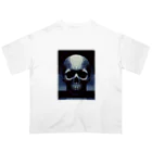 madaga-skullのドットスカル オーバーサイズTシャツ