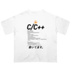 ビットブティックのコードTシャツ「c/c++書いてます。」 オーバーサイズTシャツ