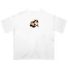 eveeveの浮世絵の三毛猫 Oversized T-Shirt