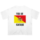 Tee Horizonの【旅行シリーズ】Val in Sicilia （シチリアへ行け） オーバーサイズTシャツ