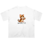 CROWN−CLOWNの【ベンガル】猫の手どうぞ Oversized T-Shirt