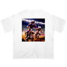 Bikers' Galleryのチャンピオンライド：モトクロスアクション Oversized T-Shirt