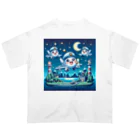 キャラクターズのキラキラ夜景飛行くん オーバーサイズTシャツ