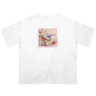 終わらない夢🌈のパステルカラーのハチドリ💞 オーバーサイズTシャツ