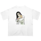 HermannStrasseのフトアゴと女の子 オーバーサイズTシャツ