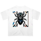 nandAの可愛いクモ柄 オーバーサイズTシャツ