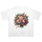 riotriffs_punksの花束 Oversized T-Shirt