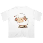 ちょっといいSHOPのちびアニマル（ひつじ） オーバーサイズTシャツ