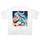 yozoraniyumeoの魔法バスケ少女 オーバーサイズTシャツ