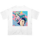 yozoraniyumeoの魔法女子中学少女 Oversized T-Shirt