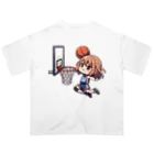 チェリモヤのガールズバスケット 04 オーバーサイズTシャツ