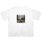 atoyuki_SHOPの鉄道レールデザイン オーバーサイズTシャツ