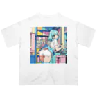 yozoraniyumeoの魔法美容院少女 オーバーサイズTシャツ